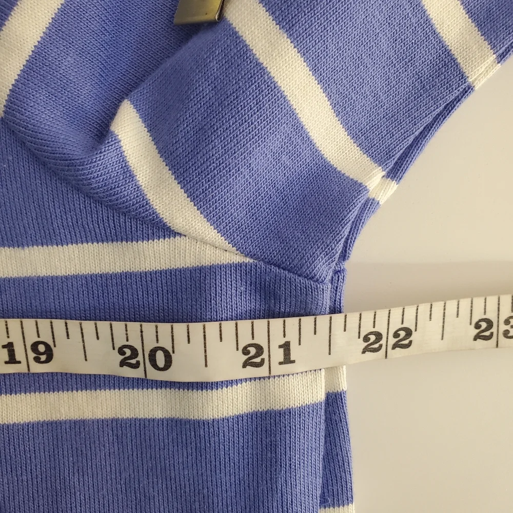 J. Crew Striped long-sleeve side-button Size Large Nwt